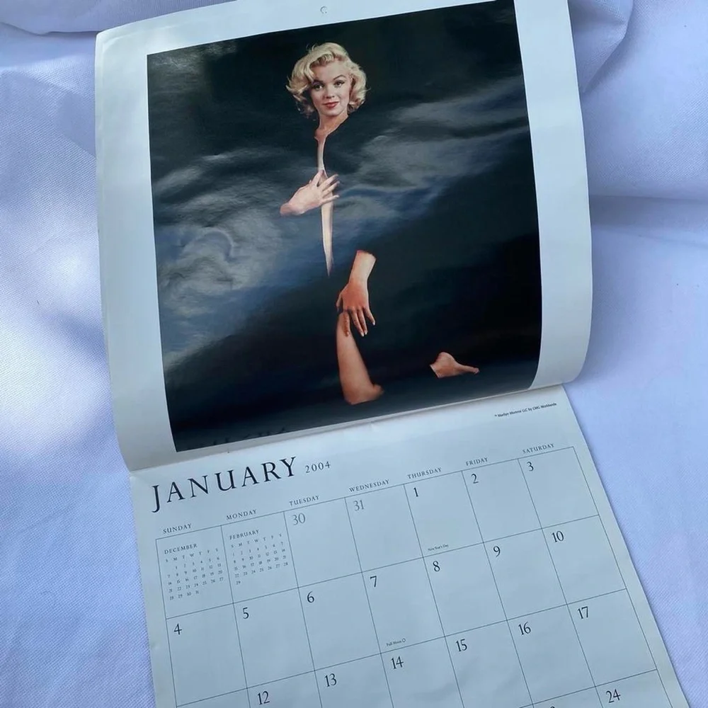 Marilyn monroe wall calendar